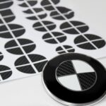 Carbon Emblem Aufkleber Set 30 teilig für BMW Modelle