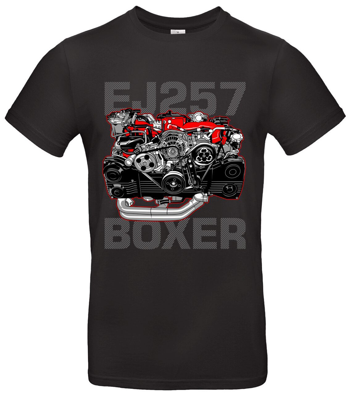 Boxer Motor T-Shirt EJ257 für Tuning und Racingfans 1 Boxer Motor T-Shirt EJ257 für Tuning und Racingfans