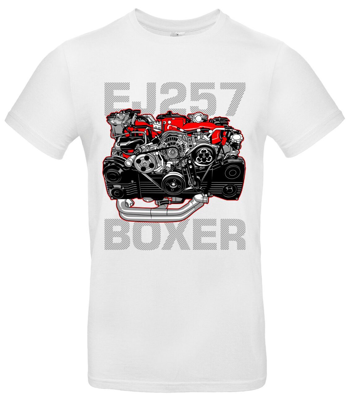 Boxer Motor T-Shirt EJ257 für Tuning und Racingfans 2 Boxer Motor T-Shirt EJ257 für Tuning und Racingfans