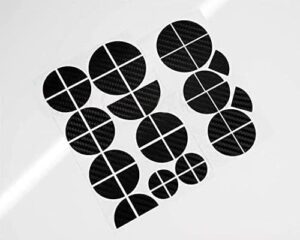 Carbon Emblem Aufkleber Set 30 teilig für BMW Modelle