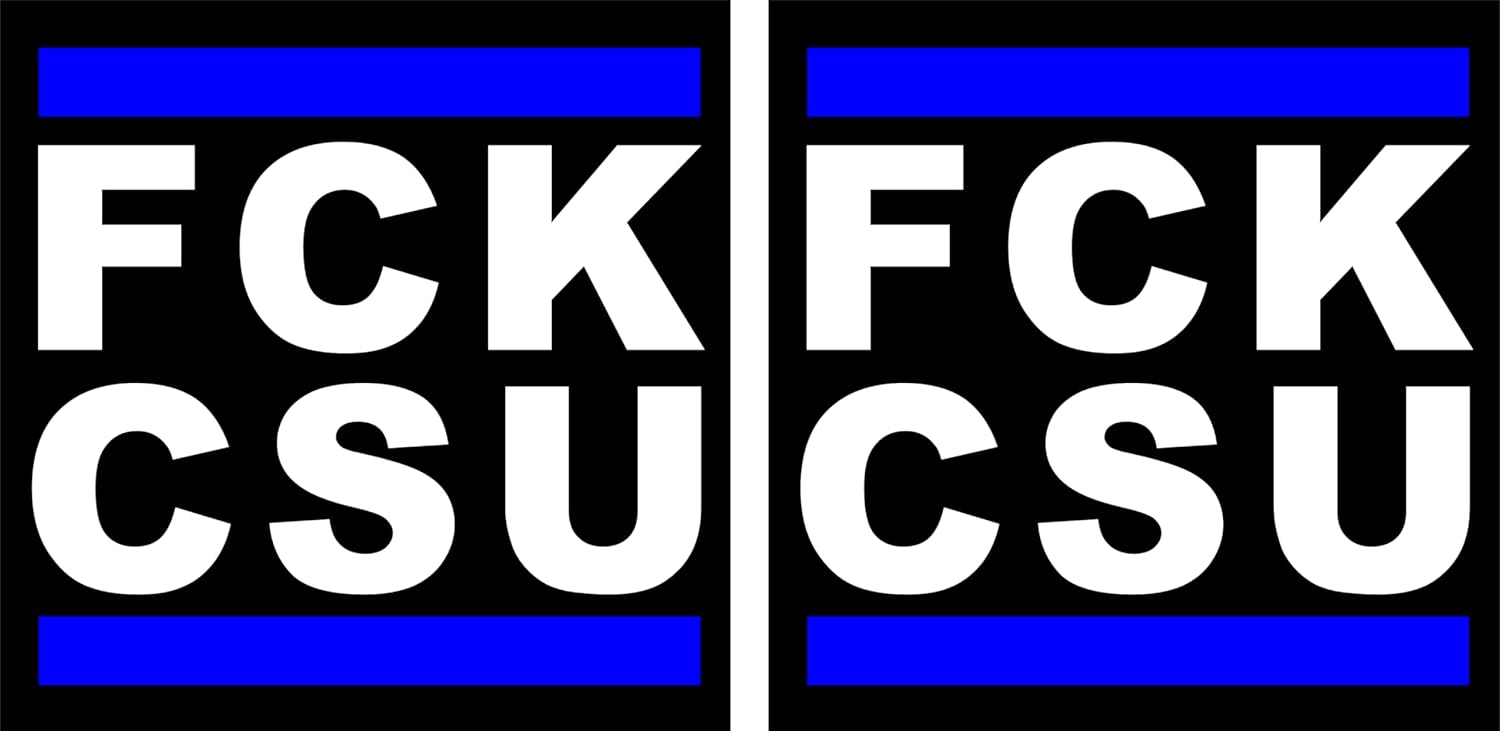 FCK Politik Aufkleber 2er Set 10x10cm wetterfest 6 FCK Politik Aufkleber 2er Set 10x10cm wetterfest