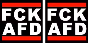 FCK Politik Aufkleber 2er Set 10x10cm wetterfest