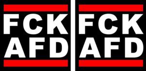 FCK Politik Aufkleber 2er Set 10x10cm wetterfest