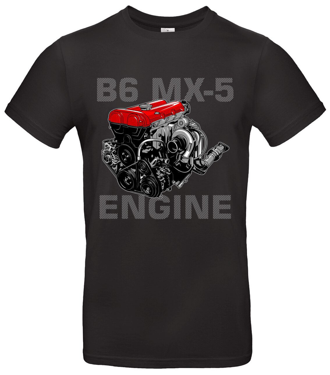 MX5 Tuning T-Shirt B6 Motor Design 1 MX5 Tuning T-Shirt B6 Motor Design