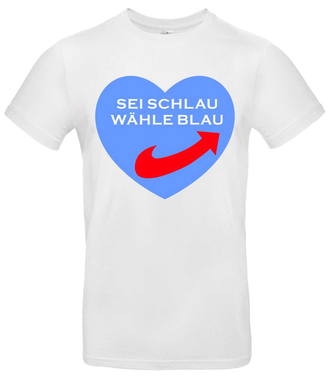 T-Shirt mit Spruch Sei schlau wähle blau Premium 2 T-Shirt mit Spruch Sei schlau wähle blau Premium