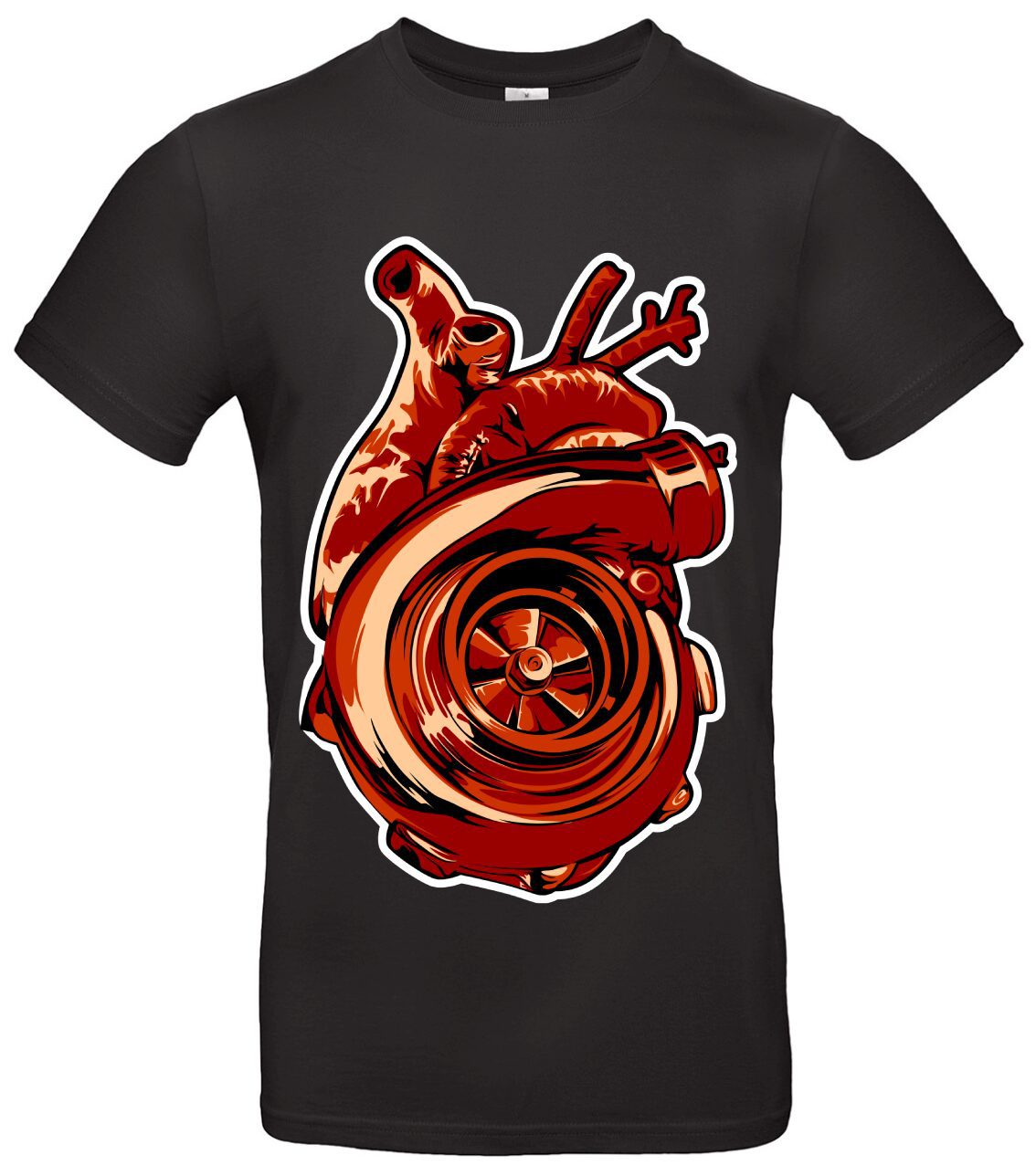 Turbo Herz T-Shirt Premium für Auto und Tuningfans 1 Turbo Herz T-Shirt Premium für Auto und Tuningfans