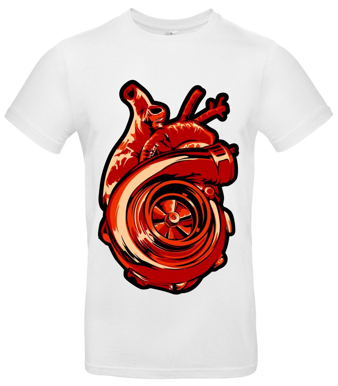 Turbo Herz T-Shirt Premium für Auto und Tuningfans 2 Turbo Herz T-Shirt Premium für Auto und Tuningfans