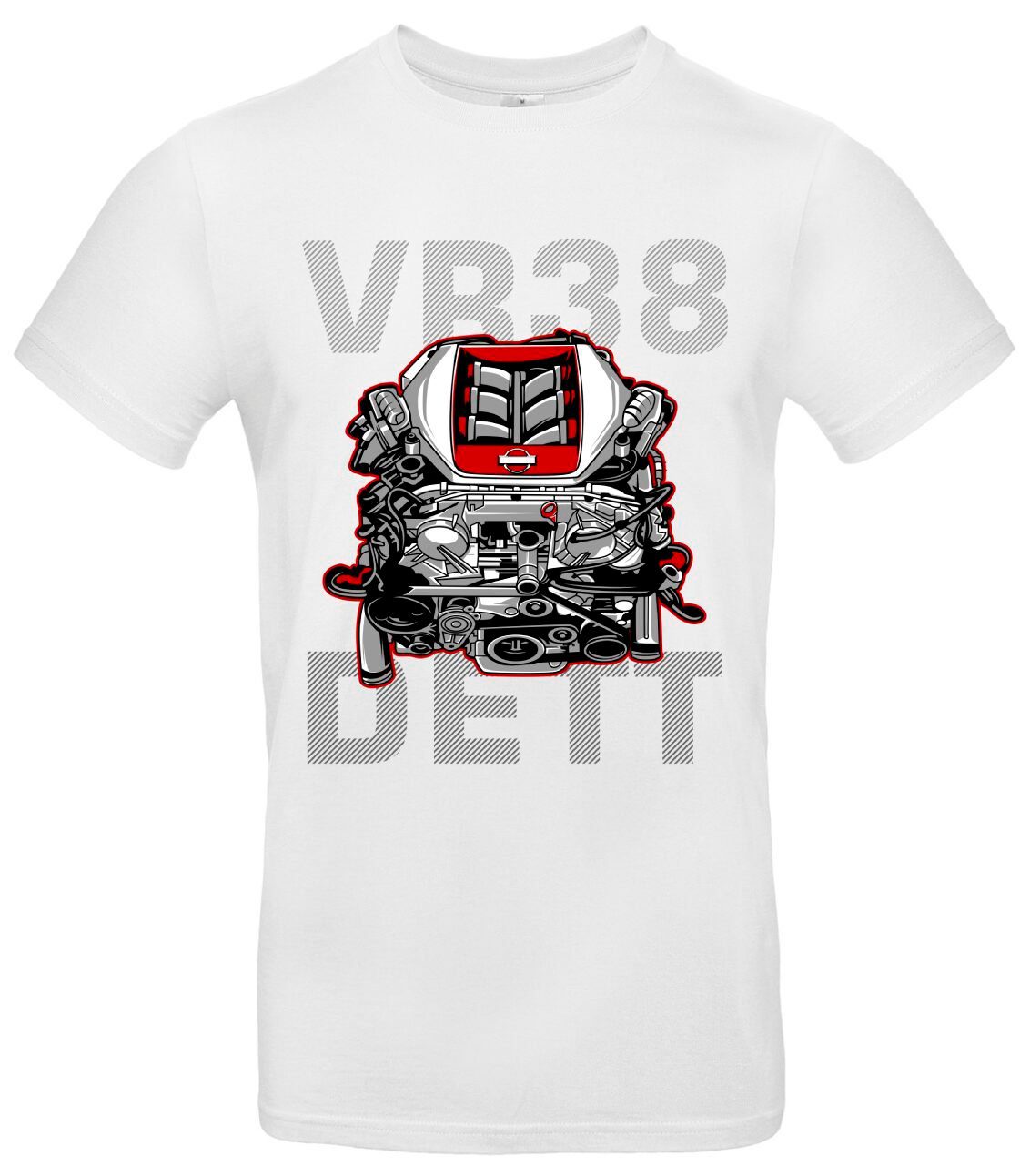 VR38DETT GTR-Motor T-Shirt Exklusiv für Tuning-Fans 2 VR38DETT GTR-Motor T-Shirt Exklusiv für Tuning-Fans
