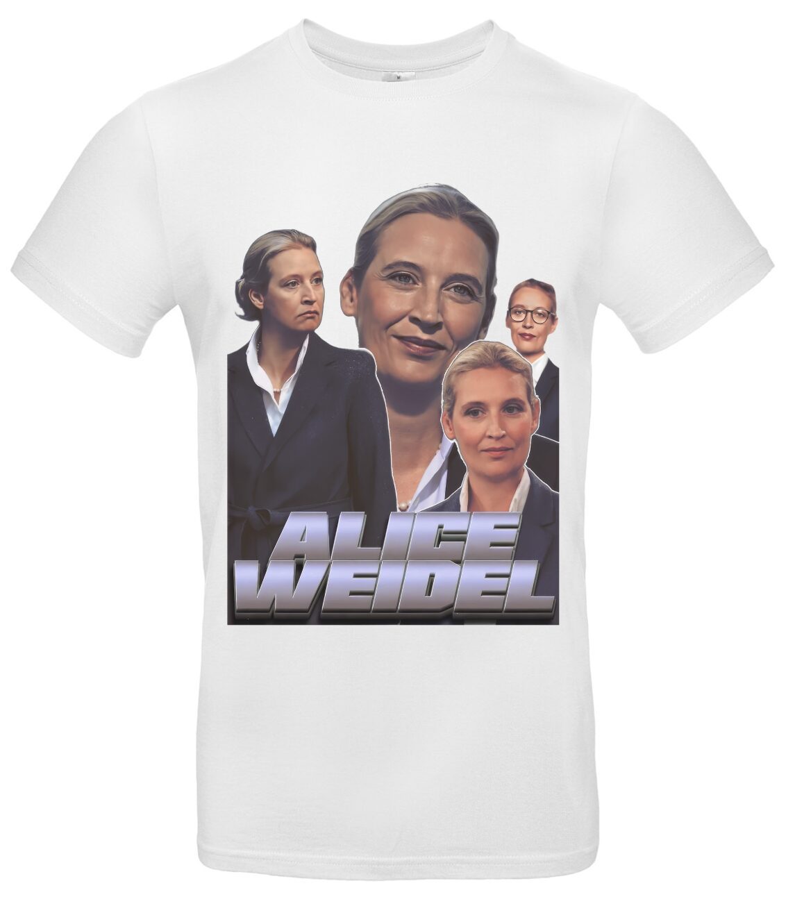 Alice Weidel T-Shirt aus reiner Baumwolle langlebig 2 AFD T-Shirt mit Bundesadler Politisches Statement