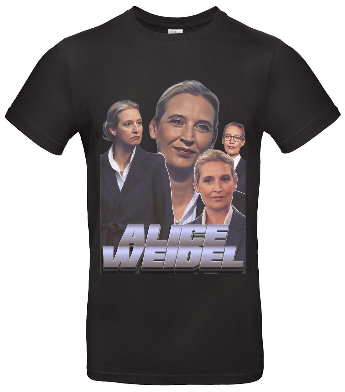 Alice Weidel T-Shirt aus reiner Baumwolle langlebig 1 AFD T-Shirt mit Bundesadler Politisches Statement