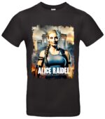 Alice Weidel T-Shirt Kultmotiv Lara Croft Kanzlerin