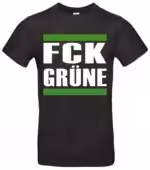 FCK GRN T-Shirt Protestshirt aus Baumwolle bequem