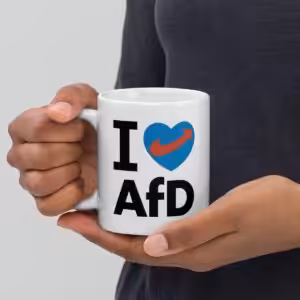 I Love AfD Tasse 330 ml Keramik, spülmaschinenfest