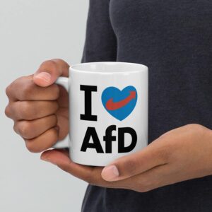 I Love AfD Tasse 330 ml Keramik, spülmaschinenfest