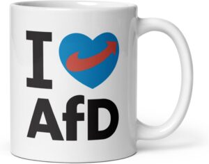 Home 6 I Love AfD Tasse 330 ml Keramik, spülmaschinenfest