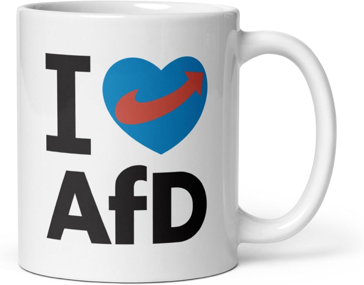 I Love AfD Tasse 330 ml Keramik, spülmaschinenfest 1 I Love AfD Tasse 330 ml Keramik, spülmaschinenfest