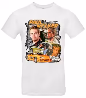 Paul Walker T-Shirt Hommage an Brian O'Conner