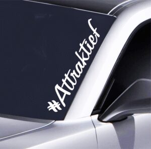 Lustiger Autoaufkleber für Tiefergelegte Autos 55x10 cm