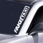 FakeTaxi Autoaufkleber 55x8,5 cm für Frontscheibe