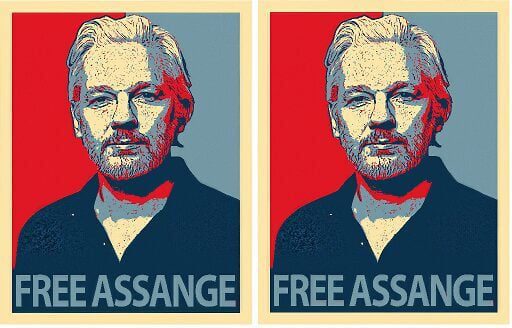 Free Assange Aufkleber 2er-Set wetterfest 11,5 x 9 cm 2 Free Assange Aufkleber 2er-Set wetterfest 11,5 x 9 cm