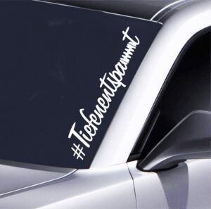 Auto Aufkleber Tiefenentspannt 55x12 cm Frontscheibe