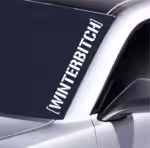 Winterbitch Autoaufkleber wetterfest, konturgeschnitten