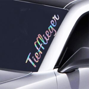 Winterbitch Autoaufkleber wetterfest, konturgeschnitten