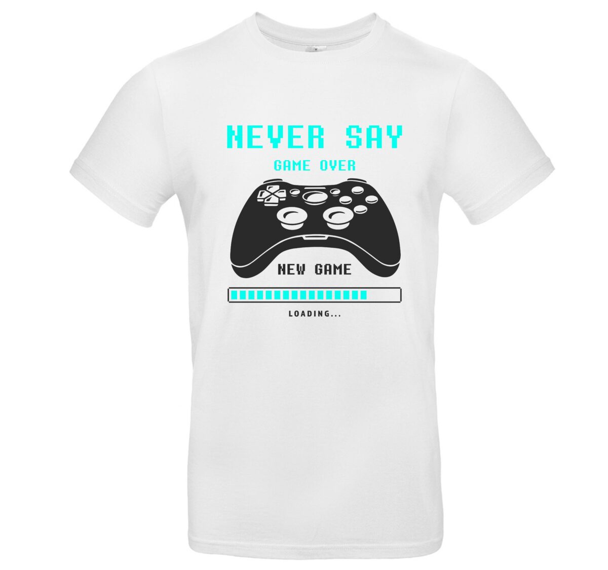 Gamer T-Shirt Never Say Game Over 2 Gamer T-Shirt Never Say Game Over