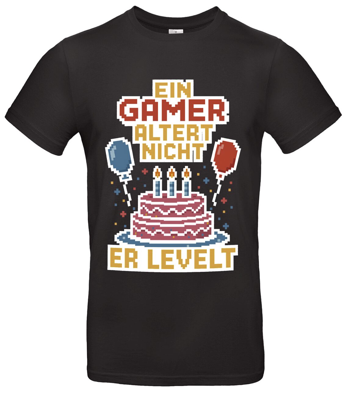 Gamer T-Shirt Retro mit Spruch Ein Gamer altert nicht 1 Gamer T-Shirt Retro mit Spruch Ein Gamer altert nicht