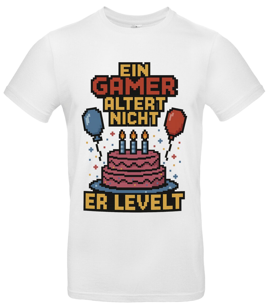 Gamer T-Shirt Retro mit Spruch Ein Gamer altert nicht 2 Gamer T-Shirt Retro mit Spruch Ein Gamer altert nicht