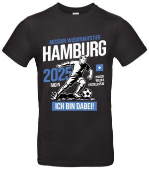 Mission Wiederaufstieg 2025 Premium T-Shirt Hamburg Fan