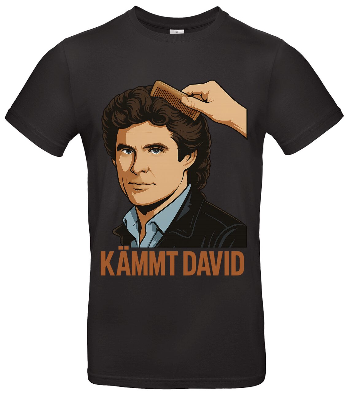 Kämmt David T-Shirt Kult, Lustiges Meme-Shirt aus Baumwolle 1 Kämmt David T-Shirt Kult, Lustiges Meme-Shirt aus Baumwolle