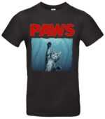 Katzen T-Shirt Retro Pfoten-Motiv, kultiges Meme