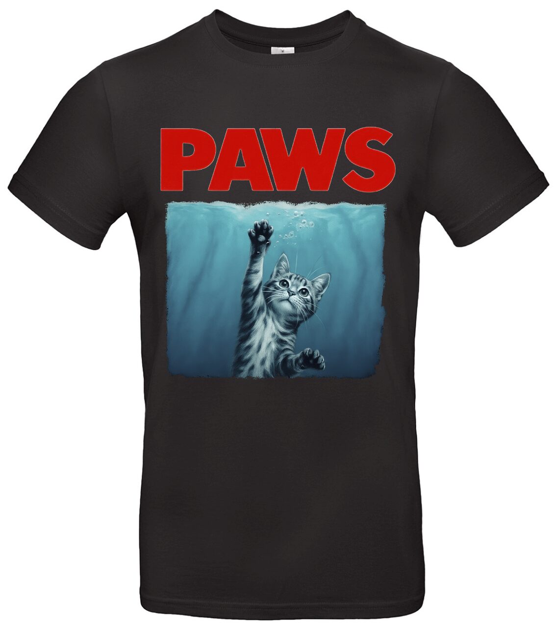 Katzen T-Shirt Retro Pfoten-Motiv, kultiges Meme 1 Katzen T-Shirt Retro Pfoten-Motiv, kultiges Meme