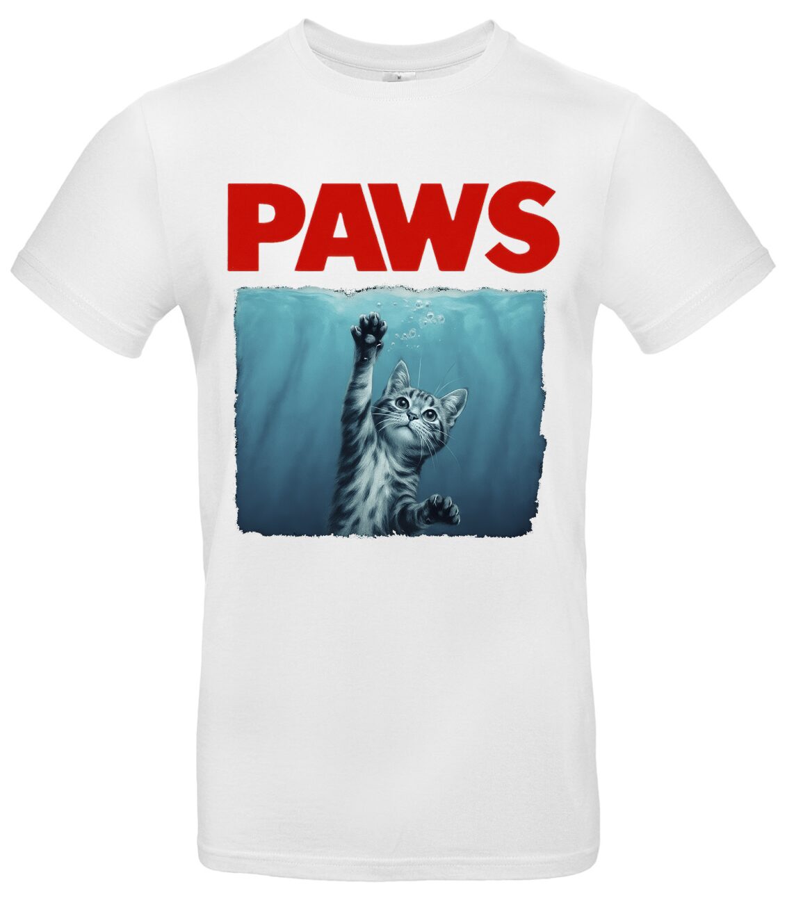 Katzen T-Shirt Retro Pfoten-Motiv, kultiges Meme 2 Katzen T-Shirt Retro Pfoten-Motiv, kultiges Meme