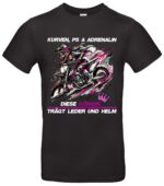 Kurven, PS und Adrenalin Shirt für Bikerin