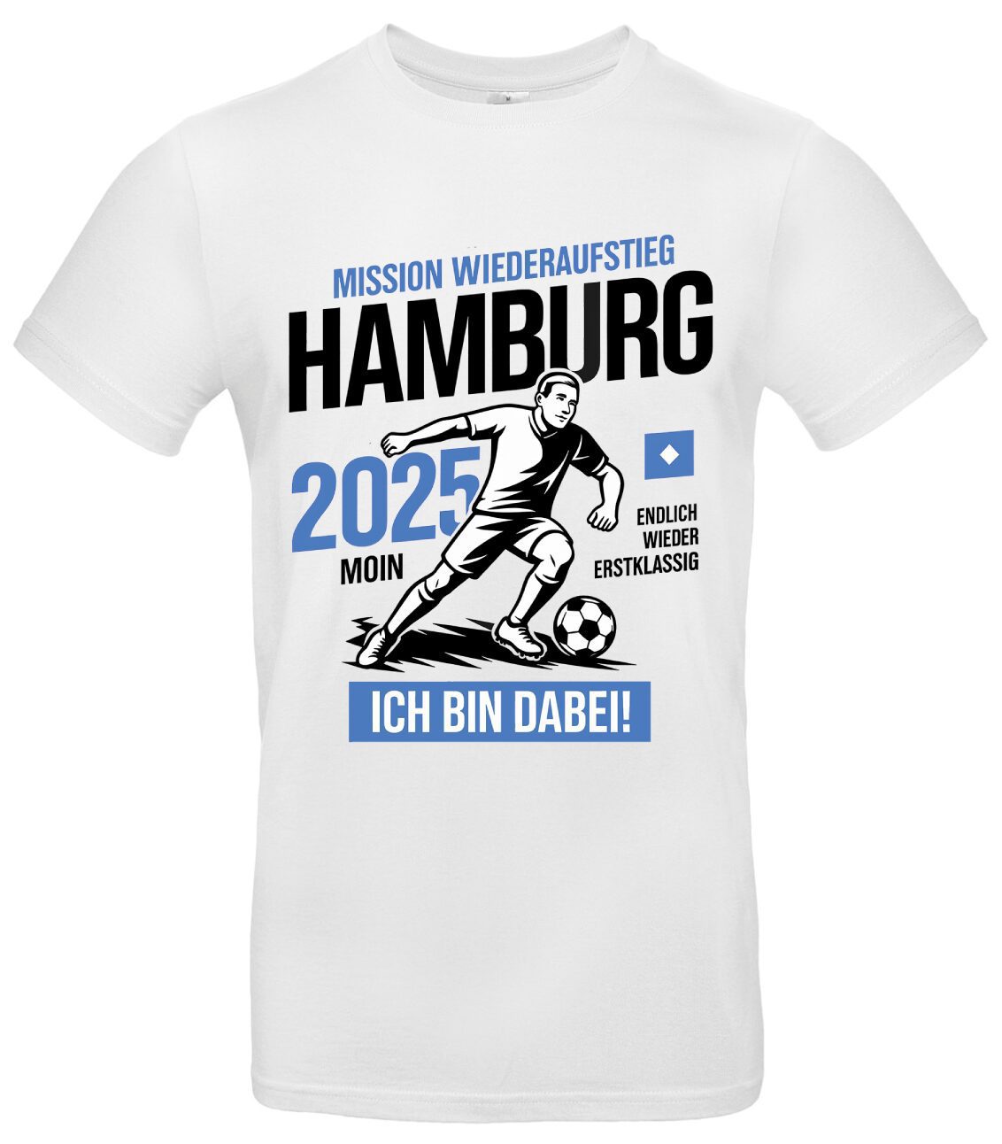 Mission Wiederaufstieg 2025 Premium T-Shirt Hamburg Fan 2 Mission Wiederaufstieg 2025 Premium T-Shirt Hamburg Fan