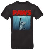 Katzen T-Shirt Retro Pfoten-Motiv, kultiges Meme