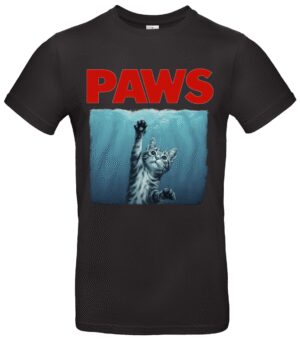 Katzen T-Shirt Retro Pfoten-Motiv, kultiges Meme