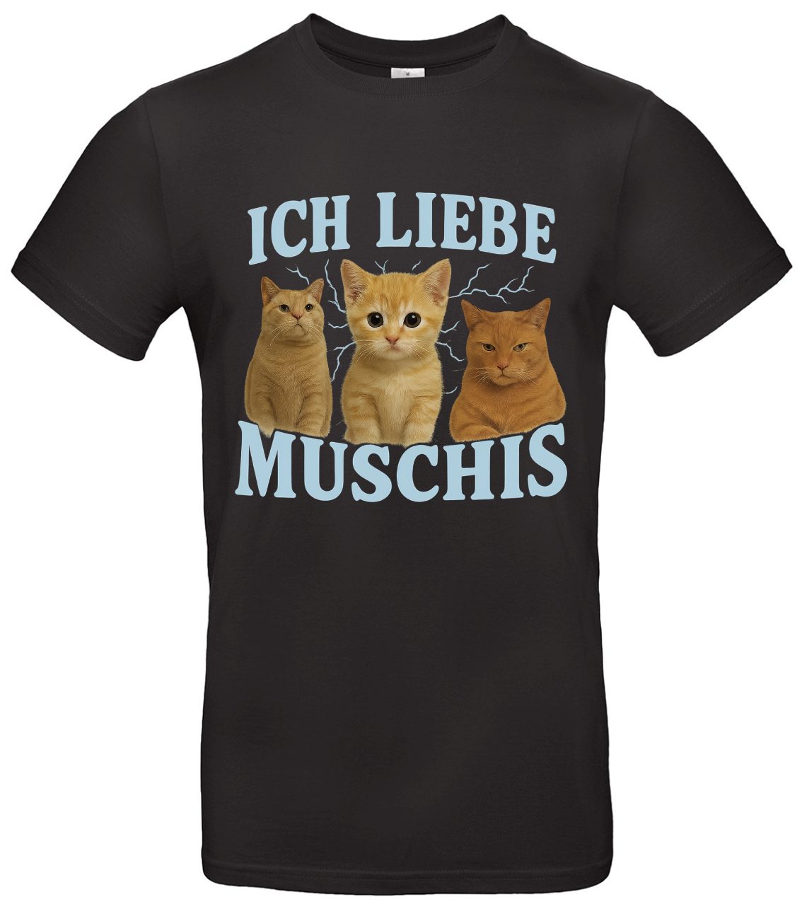 Ich liebe Muschis T-Shirt lustiges Katzenmotiv 1 Ich liebe Muschis T-Shirt lustiges Katzenmotiv