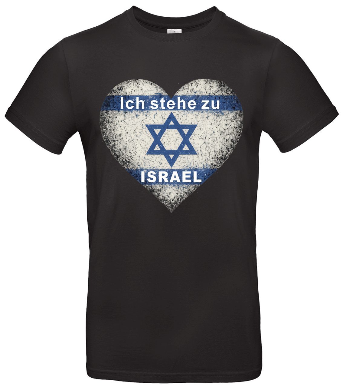 Ich stehe zu Israel T-Shirt Herz Love-Statement 1 Ich stehe zu Israel T-Shirt Herz Love-Statement