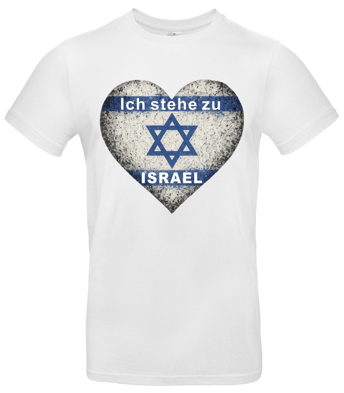 Ich stehe zu Israel T-Shirt Herz Love-Statement 2 Ich stehe zu Israel T-Shirt Herz Love-Statement