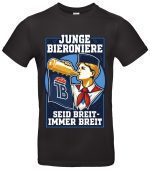 Junge Bieroniere T‑Shirt Seid-breit-immer-breit Partyshirt