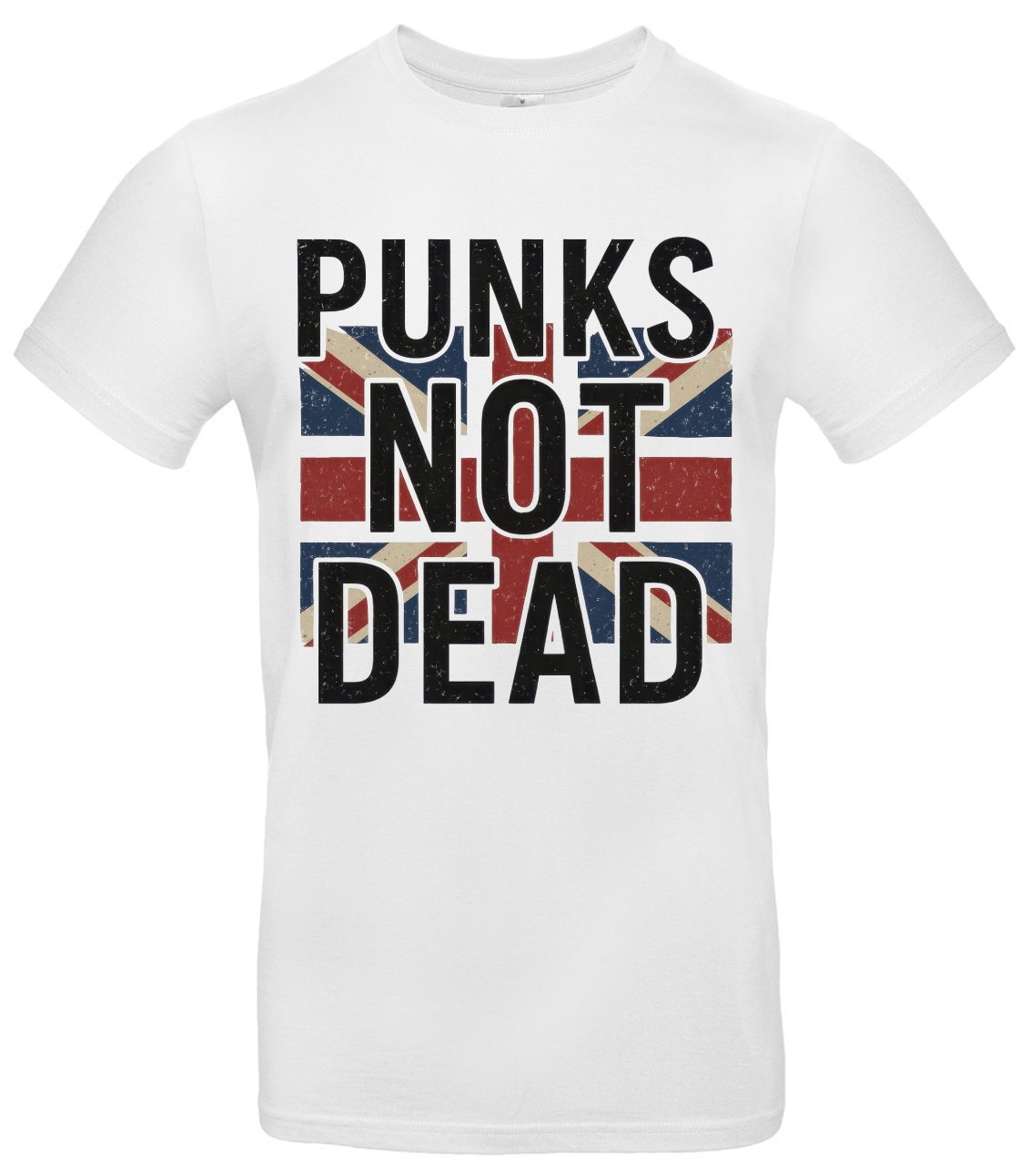 Punks Not Dead T‑Shirt England‑Flagge Streetwear Statement 2 Punks Not Dead T‑Shirt England‑Flagge Streetwear Statement
