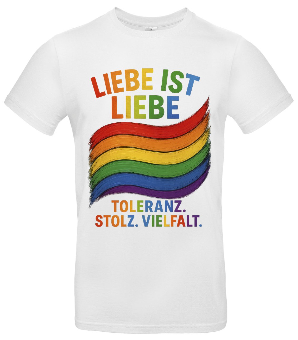 Regenbogen T Shirt LGBTQ Pride Statement Unisex 2 Regenbogen T Shirt LGBTQ Pride Statement Unisex