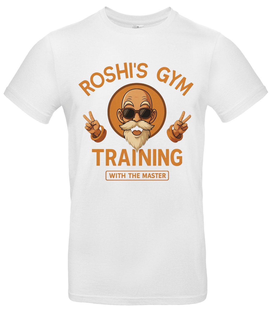 Roshis Gym Training T-Shirt Anime Muskelaufbau Power 2 Roshis Gym Training T-Shirt Anime Muskelaufbau Power