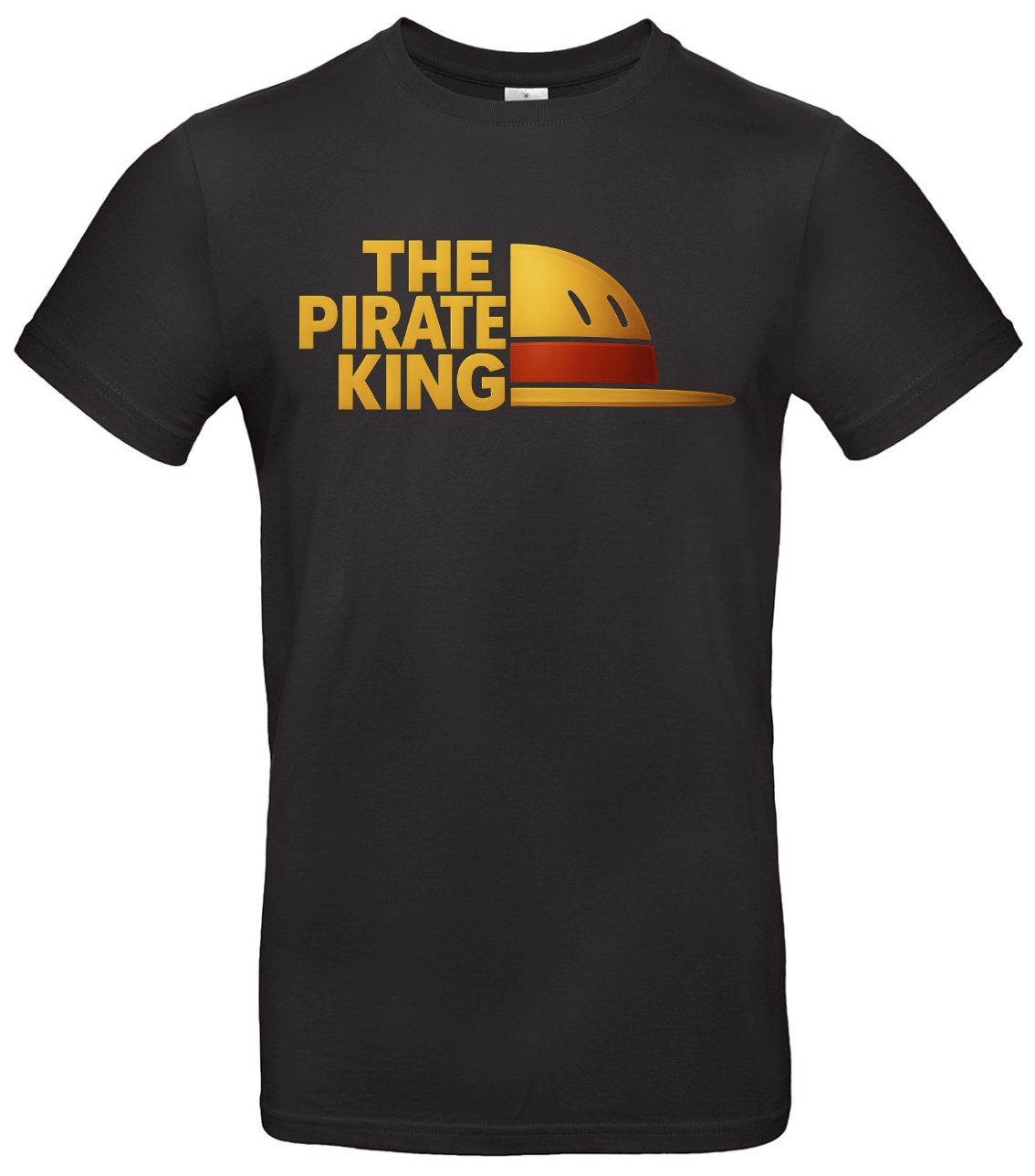 The Pirate King T-Shirt Luffy-Strohhut Unisex Baumwolle 1 The Pirate King T-Shirt Luffy-Strohhut Unisex Baumwolle