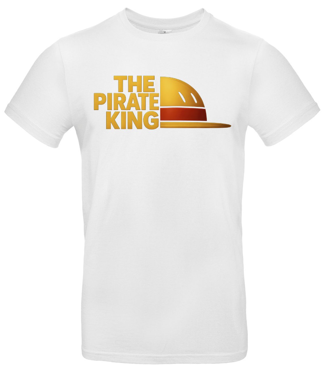 The Pirate King T-Shirt Luffy-Strohhut Unisex Baumwolle 2 The Pirate King T-Shirt Luffy-Strohhut Unisex Baumwolle