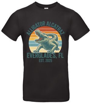 Alligator Alcatraz T-Shirt USA Everglades Statement Baumwolle