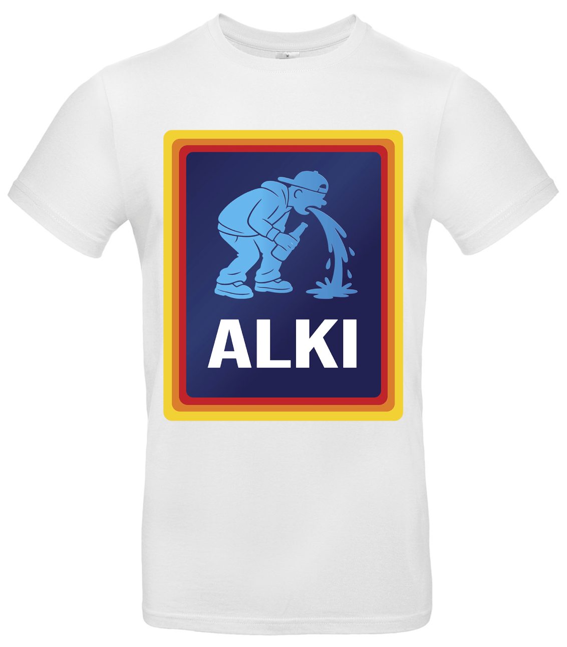 Alki T-Shirt Bier Satire Geschenk 2 Alki T-Shirt Bier Satire Geschenk